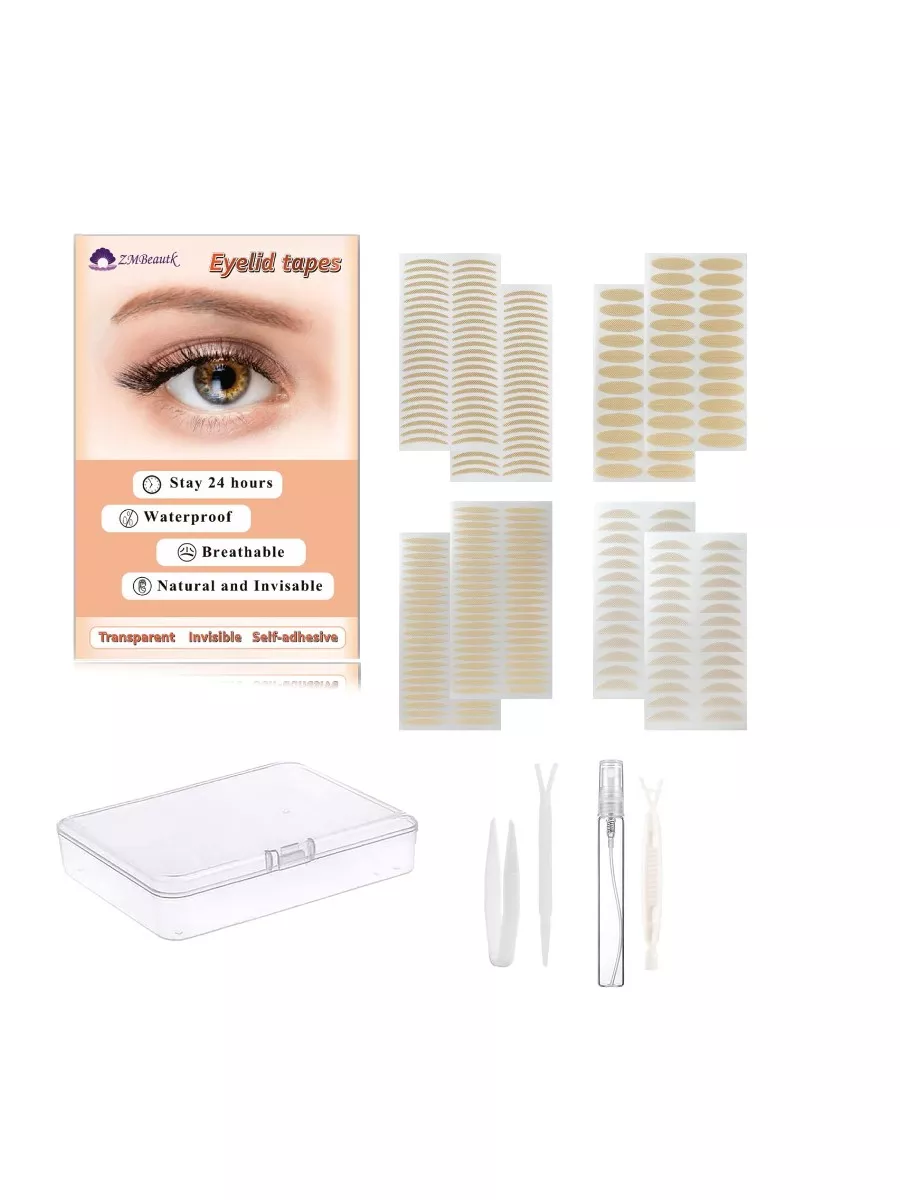 1728Pcs 4 Style Eyelid Tapes Stickers - Eyelid Strip Eye Lift No Surgery