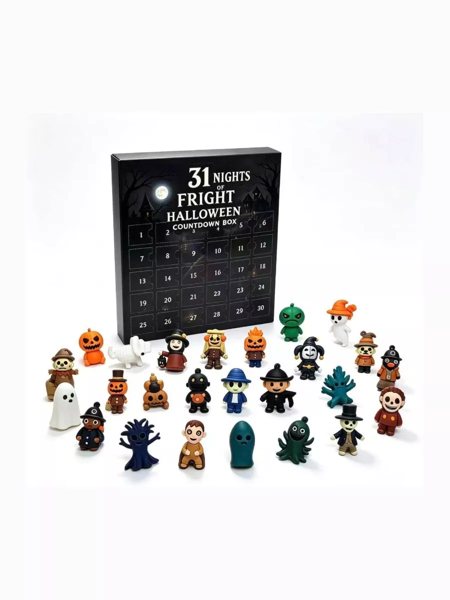 2026 Halloween Countdown Calendar - 31 Day Countdown with 31 Statues