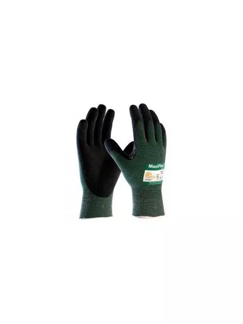 ATG 34-8743/M PIP 34-8743/M Medium Green Cut 2 Non Touch Screen Compatible Nitrile Coated Micro Foam Grip Knit Cut Resistant Glove