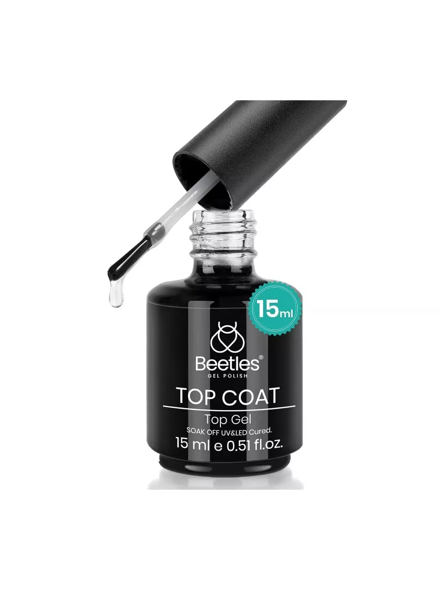Beetles Clear Top Gel Nail Polish No Wipe