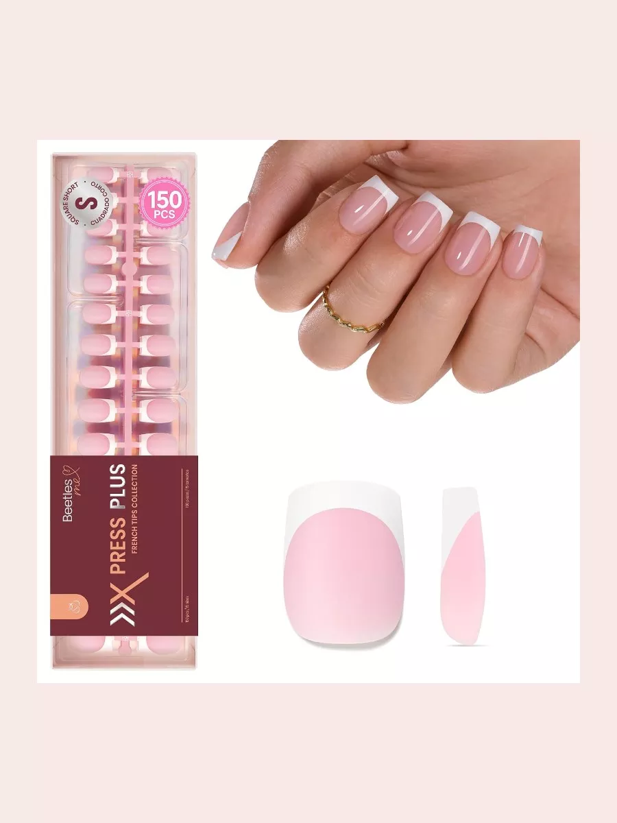 Beetles Press On Nails French Tip 150 PCS