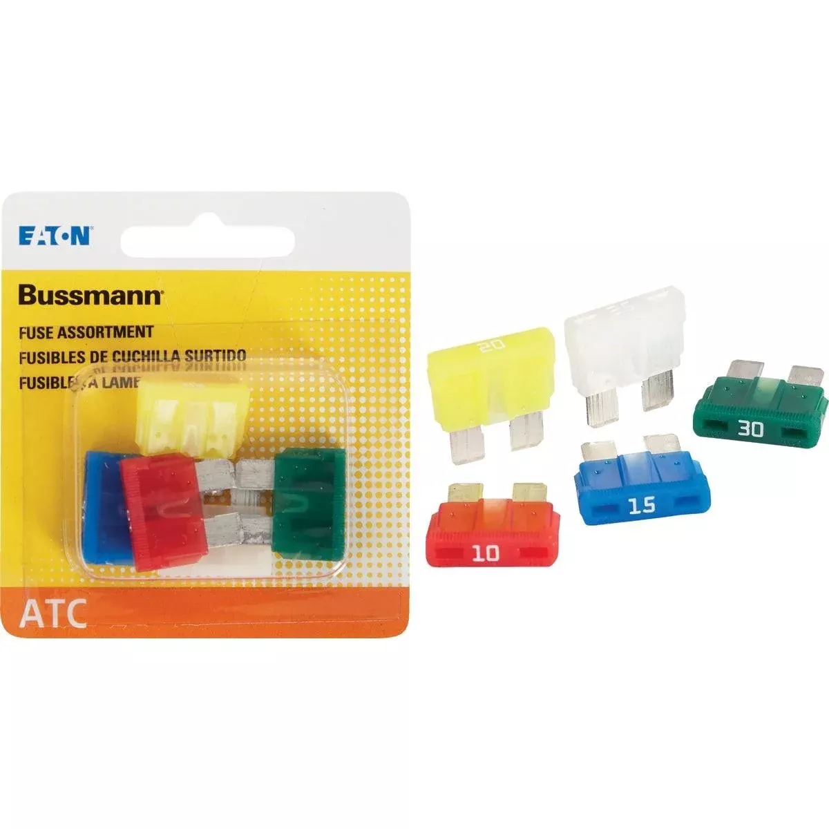 Bussmann BP/ATC-A5-RP ATC Blade Fuse Assortment 5-Pack