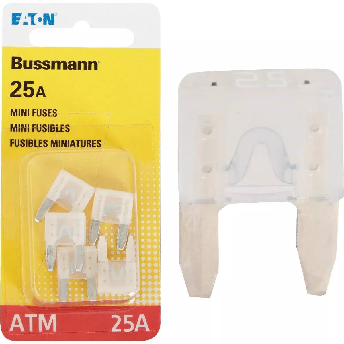 Bussmann BP/ATM-25-RP 25-Amp 32-Volt ATM Blade Mini Automotive Fuse Pack