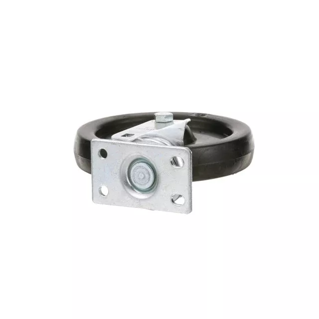 CASTER,PLATE (5"OD,SWVL,BLACK)