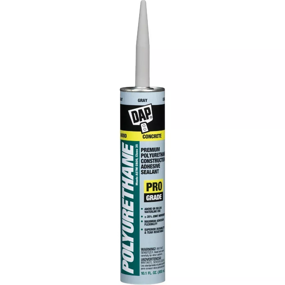 DAP 18814 Premium Polyurethane Construction Adhesive Sealant 10.1 Oz.