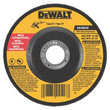 DEWALT DW4626 High Performance Metal Grinding Wheel 1/4