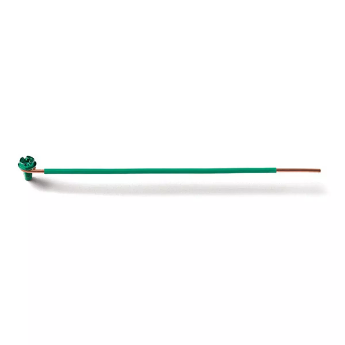 EPCO 20016 Ground Bonding Pigtail Insulated Solid Wire Conductor Size 12 AWG Length 6.5 IN Size 1 IN