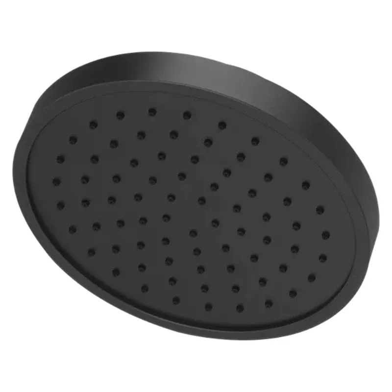 Faucet LJ15-NB11 Single Function Raincan Showerhead in Matte Black
