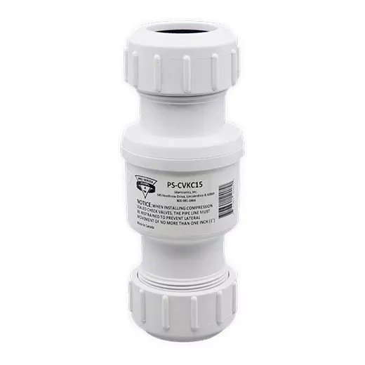 Glentronics PS-CVKC15 PVC Klunkless Compression Check Valve