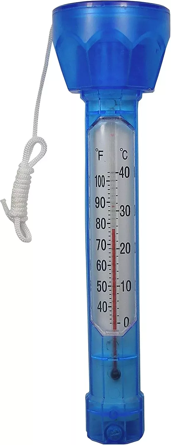 JED Pool Tools 20-204 Blue Pool and Spa Thermometer - High Accuracy