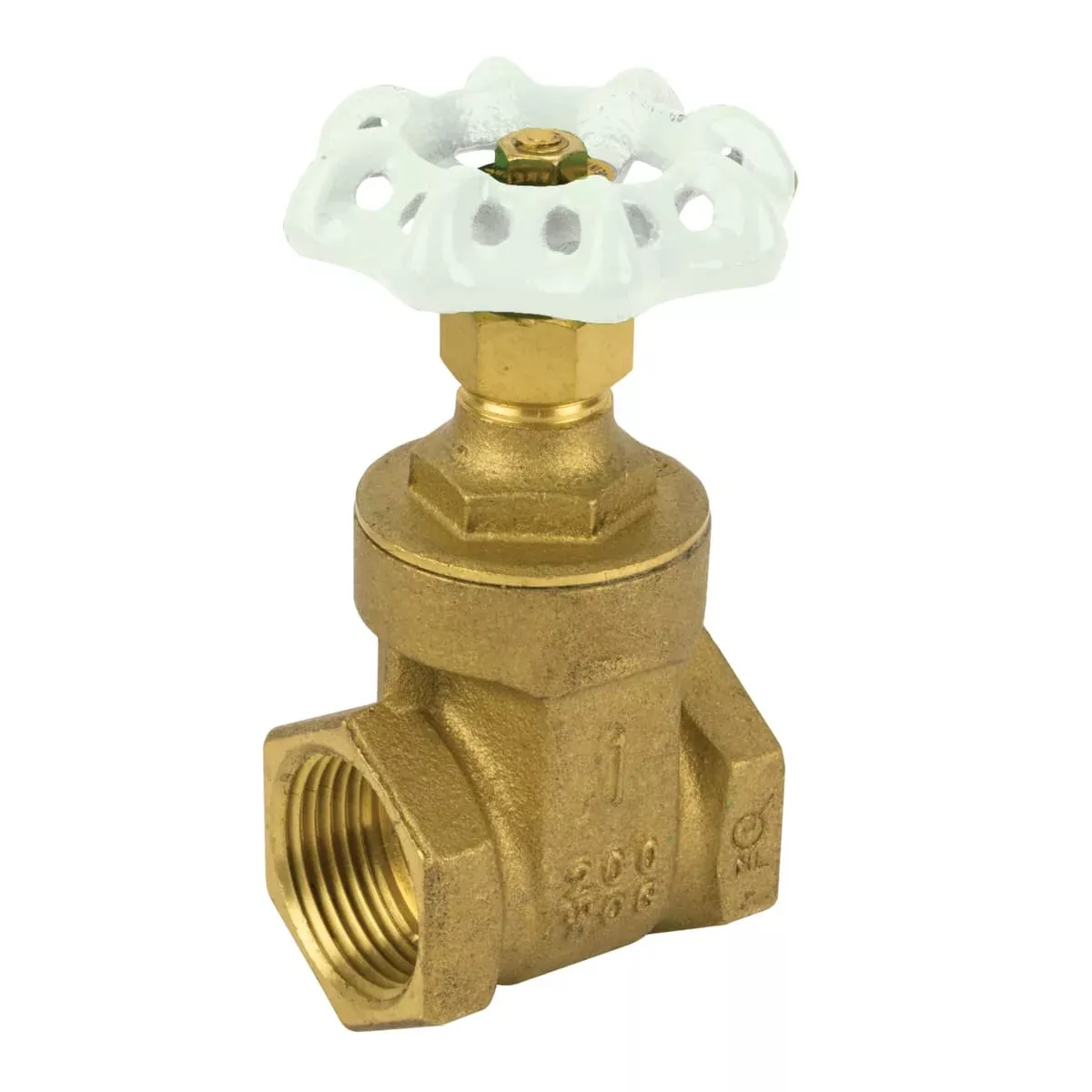 JOMAR 103-305G Gate Valve, Non-Rising Stem, Threaded Connection, 200 WOG