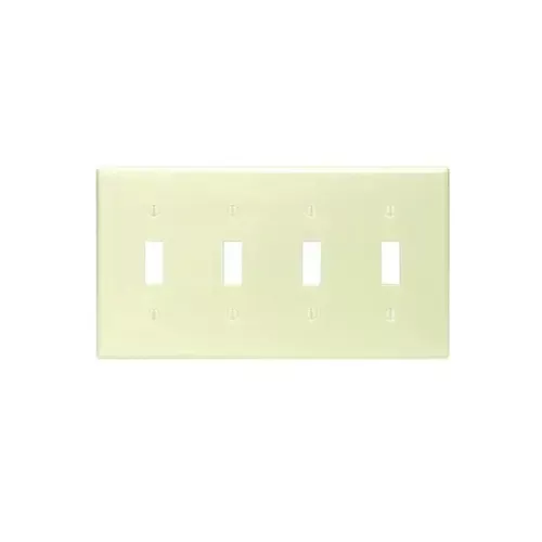Leviton 001-86012 Toggle Switch Wall Plate 4-Gang