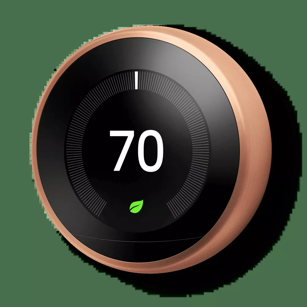 NEST T3021US Learning Thermostat 3rd Generation Copper