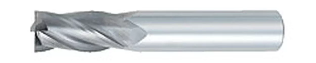 OSG 404-250011 Center Cutting Regular Length Single End Standard Square End Mill, 1/4 in Dia Cutter, 3/4 in Length of Cut, 4 Flutes, 1/4 in Dia Shank, 2-1/2 in OAL, TiAlN Coated
