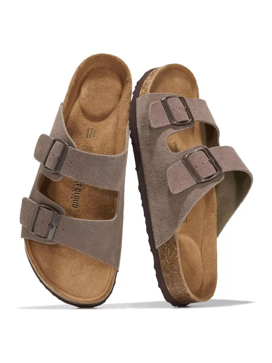 Project Cloud Heritage Genuine Leather Slide Sandals