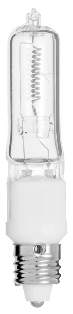 Satco S3107 Halogen Single Ended Lamp 100 Watt T4 Shape E11 Mini Cand Base