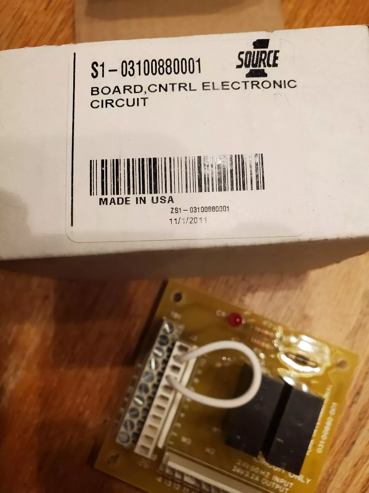 SOURCE 1 S1-03100880001 Electronic Circuit Control Relay Board - York