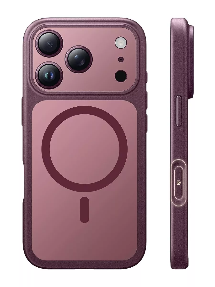 TAURI Magnetic Case for iPhone 18 Pro Max – Burgundy