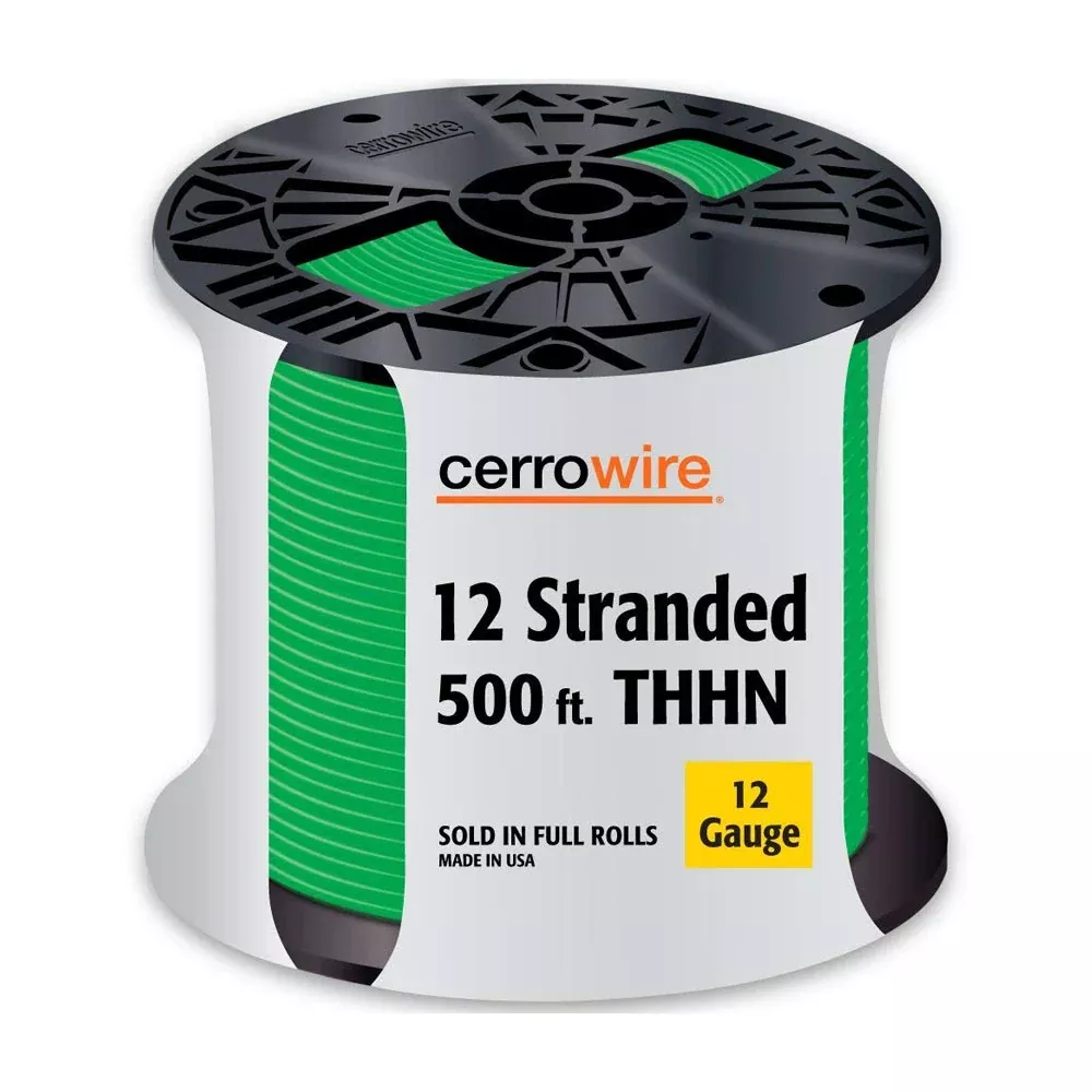 TRUE VALUE 112-3655J 500-Ft Green 12 Stranded Building Wire