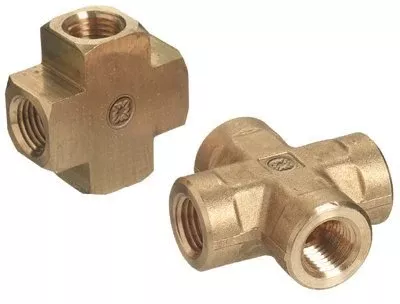 Western Enterprises BCR-4LP Pipe Thread Crosses Connector 1/4 inch NPT 1000 PSI