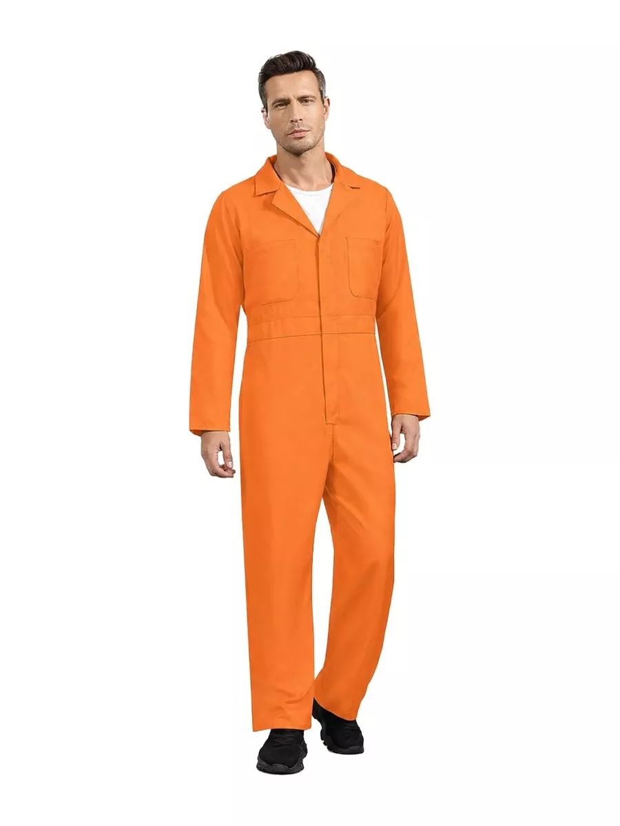 wyefeu Navy Blue Mechanic Jumpsuit for Men