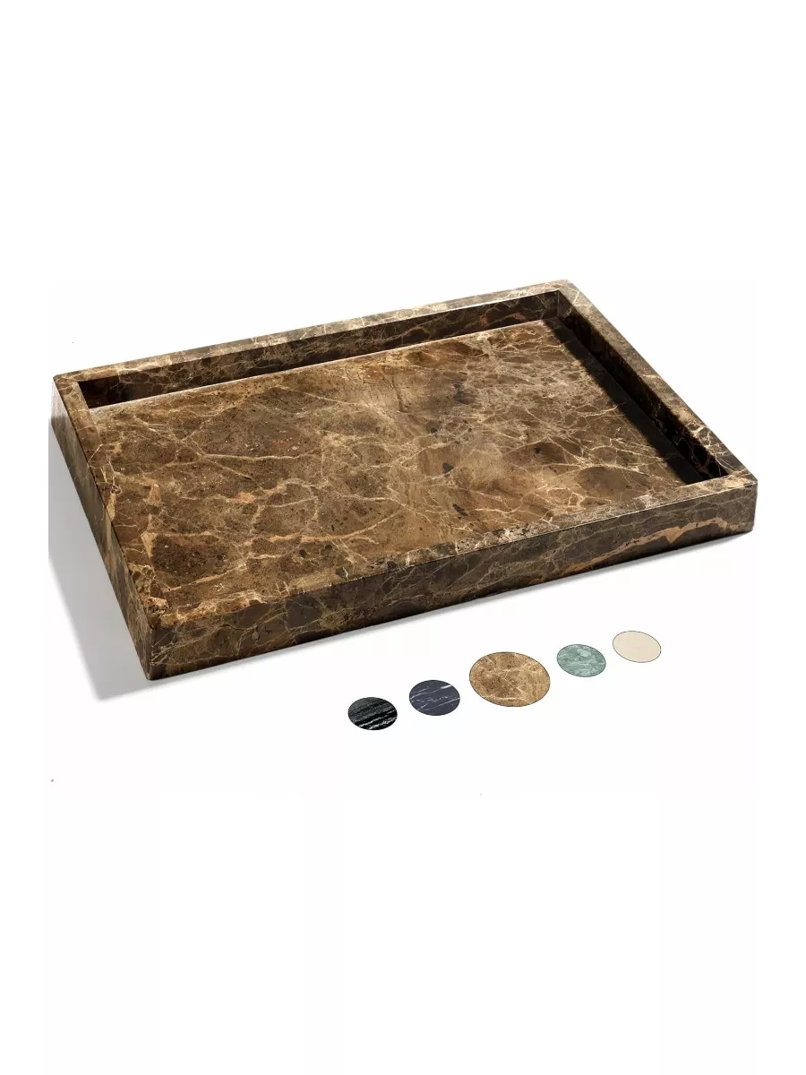 YMXYJM Natural Marble Vanity Tray