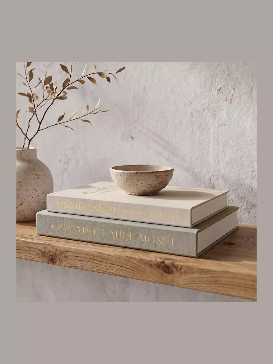 Zicoto Decorative Books Set of 2 for Coffee Table and Shelf