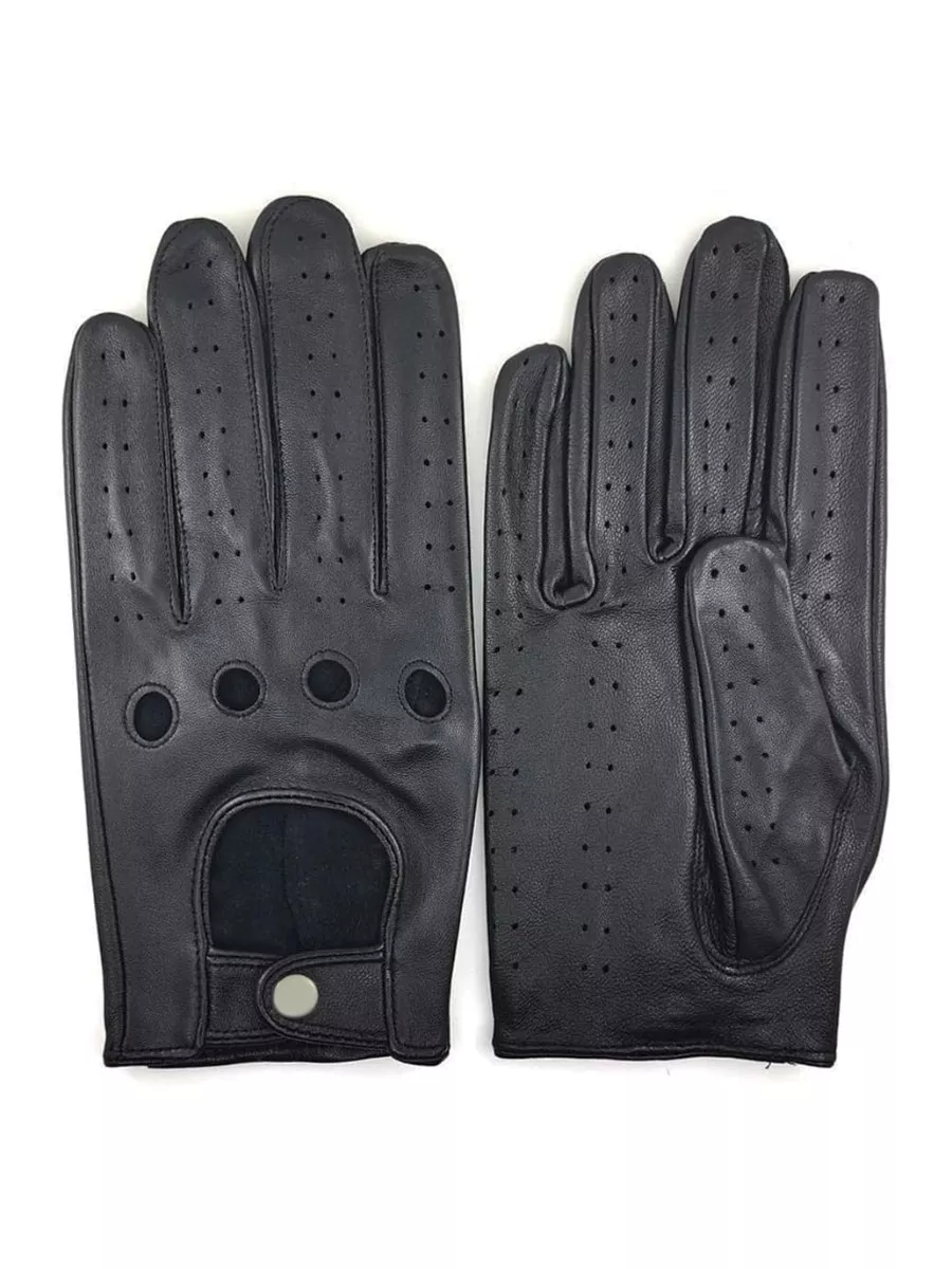 ZLUXURQ Men's Italian Leather Cold Weather Gloves