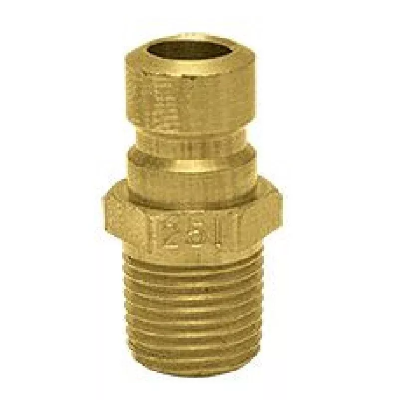 ZSi-Foster FP253 PLUG 1/4X3/8 MPT BRS FJT SERIES STRGHT-THRU